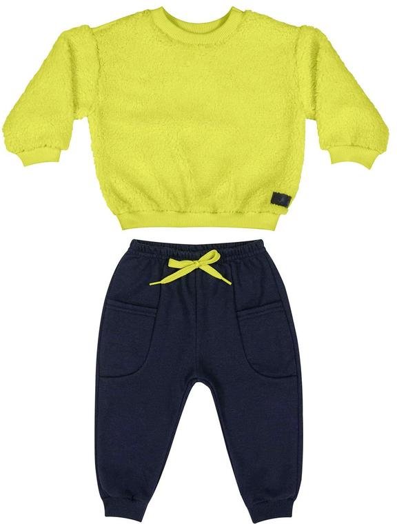 Imagem principal Conjunto Blusão e Calça Bebê Menino Verde Quimby Quimby