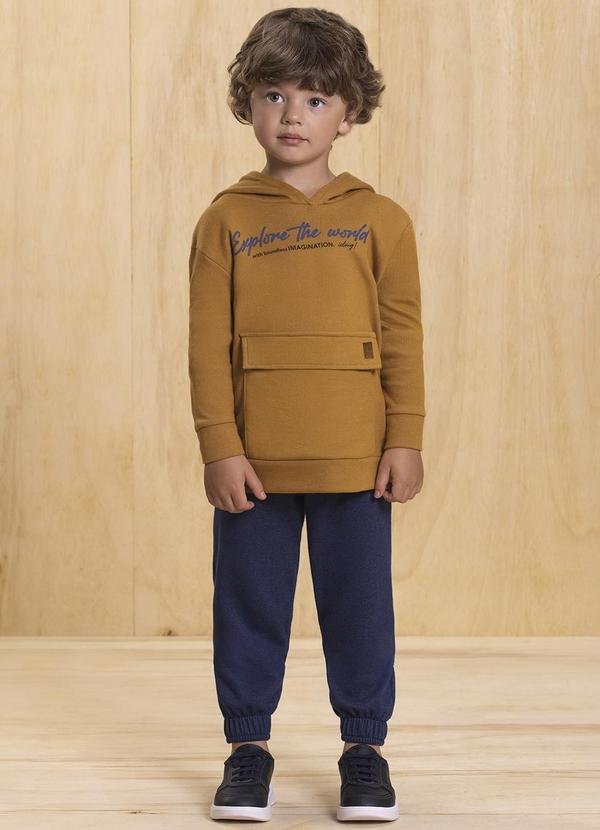 Imagem principal Conjunto Blusão e Calça em Alfaiataria Marrom Ioluig Ioluig