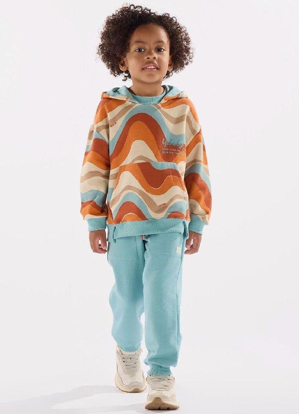 Imagem principal Conjunto Blusão e Calça em Moletom Azul Up Baby Up Baby