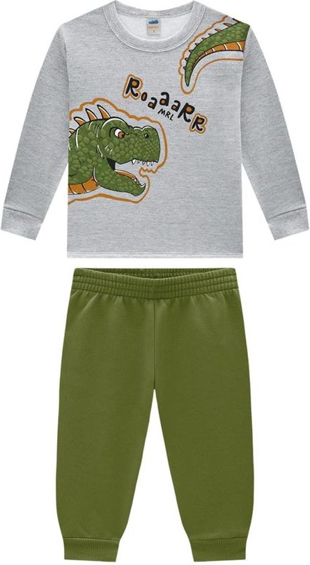 Imagem principal Conjunto Blusão e Calça em Moletom Cinza Marlan Marlan