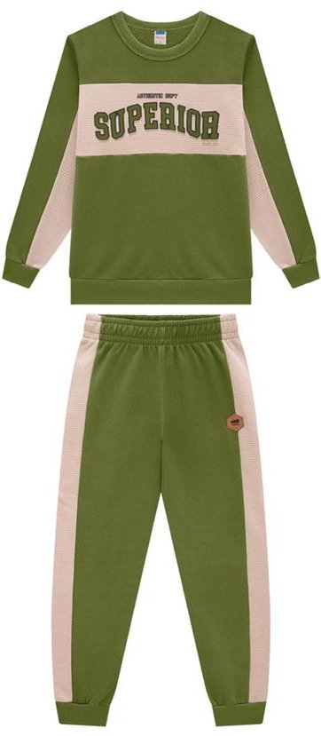 Imagem principal Conjunto Blusão e Calça Moletom Verde Marlan Marlan