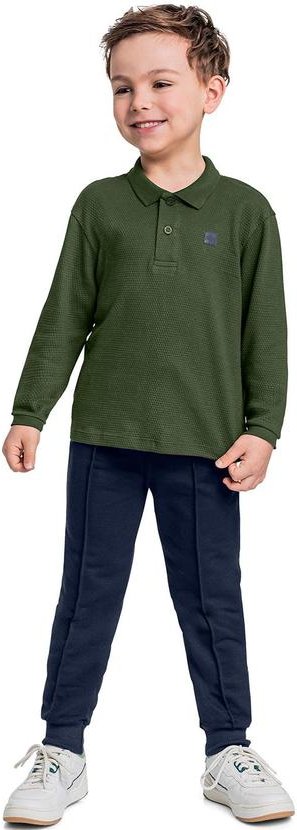 Imagem principal Conjunto Camisa Polo e Calça Verde Quimby Quimby