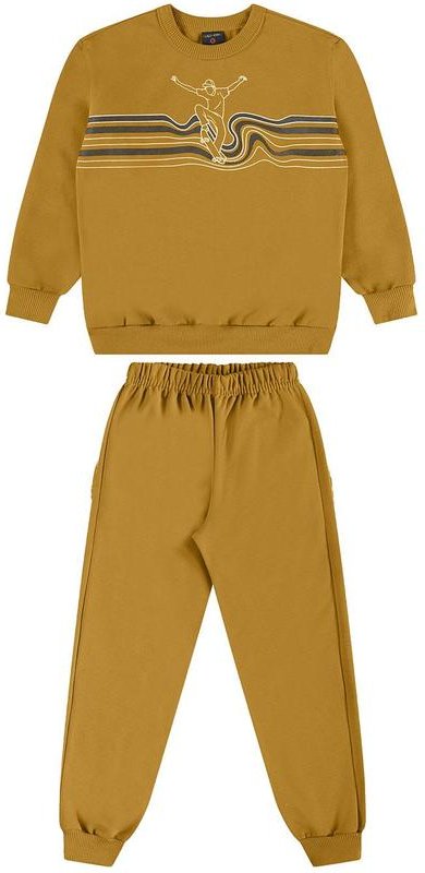 Imagem principal Conjunto em Moletinho Infantil Marrom GULOSEIMA GULOSEIMA