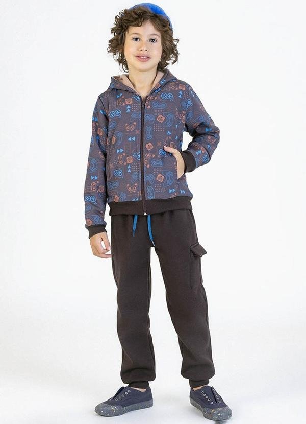 Imagem principal Conjunto em Tactel Soft e Moletom Marrom Soft Bonni Soft Bonni