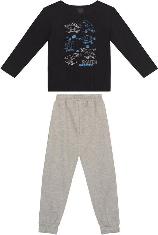 Imagem principal Conjunto Infantil Camiseta e Calça Preto GULOSEIMA GULOSEIMA
