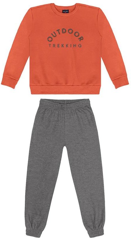 Imagem principal Conjunto Infantil em Moletom Laranja GULOSEIMA GULOSEIMA