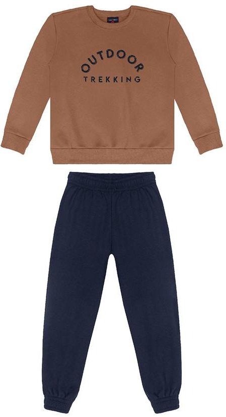 Imagem principal Conjunto Infantil em Moletom Marrom GULOSEIMA GULOSEIMA