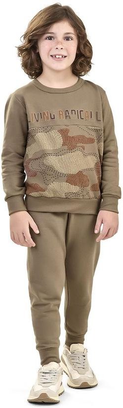 Imagem principal Conjunto Infantil Menino Blusão Camuflado Marrom Elian Elian