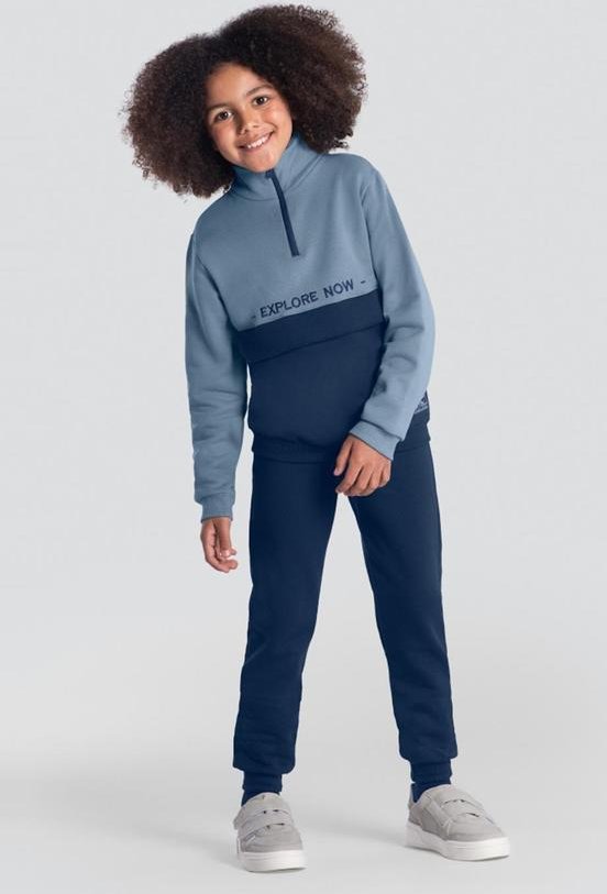 Imagem principal Conjunto Infantil Menino Bordado Azul Brandili Brandili