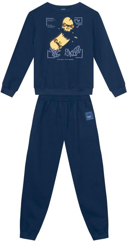 Imagem principal Conjunto Infantil Menino de Skate Azul Brandili Brandili