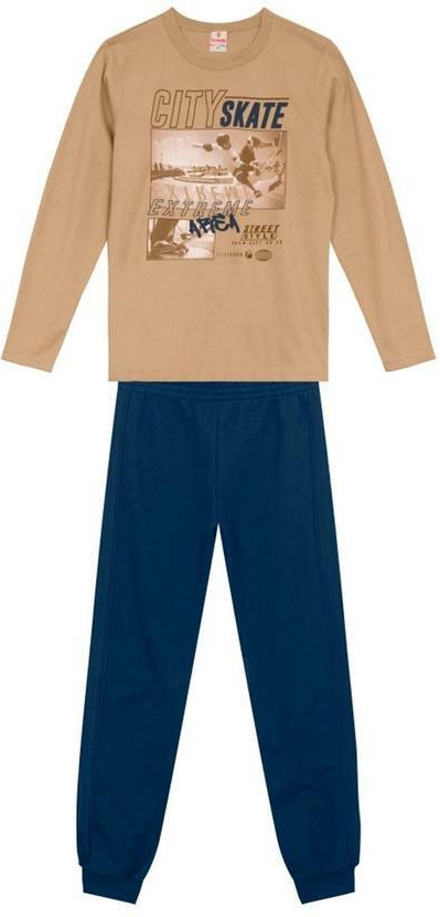Imagem principal Conjunto Infantil Menino de SkateMarrom Brandili Brandili