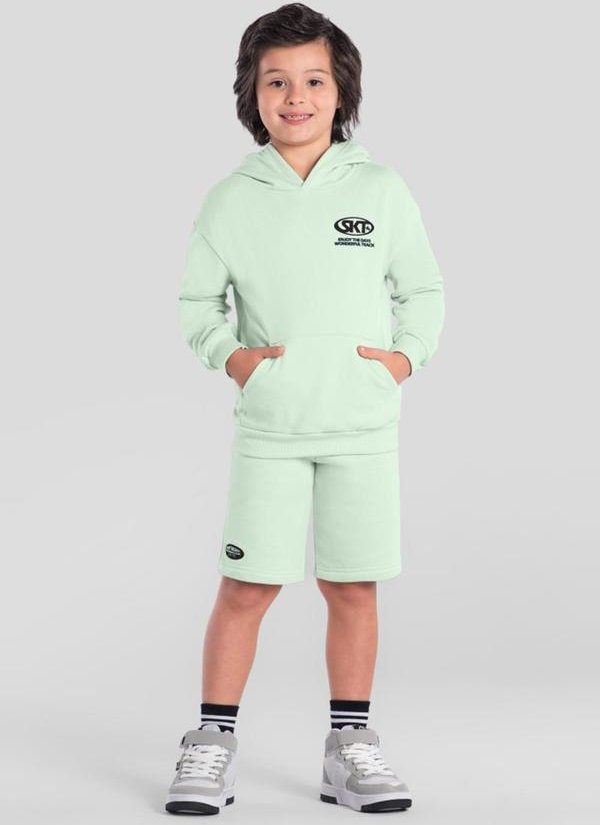 Imagem principal Conjunto Infantil Menino de Skate Verde Brandili Brandili