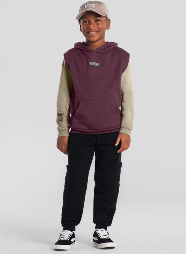 Imagem principal Conjunto Infantil Menino em Moletinho Marrom Brandili Brandili