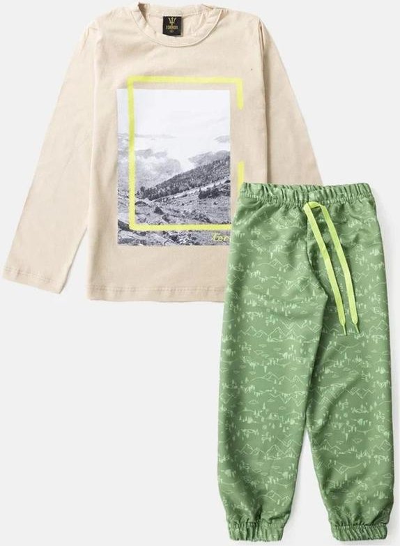 Imagem principal Conjunto Infantil Menino Meia Estação Bege Rovi Kids Rovi Kids