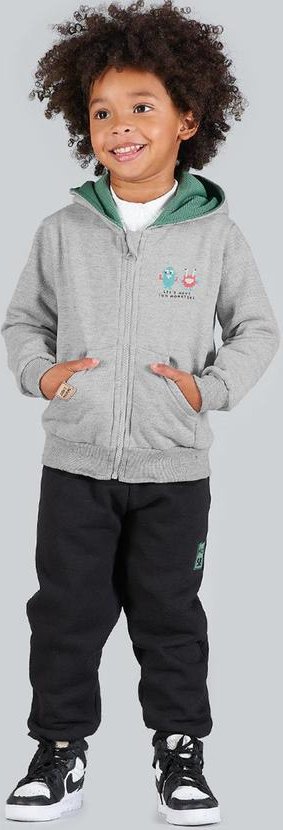 Imagem principal Conjunto Infantil Menino Moletom com Capuz Cinza Soft Bonni Soft Bonni