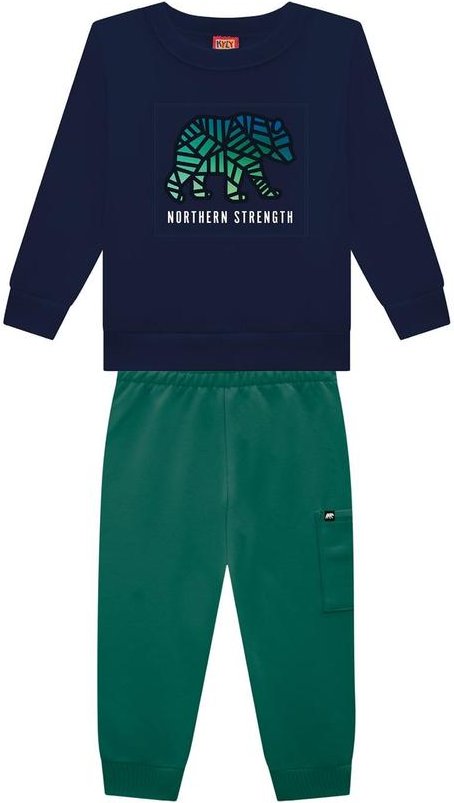 Imagem principal Conjunto Infantil Menino Urso Azul Kyly Kyly