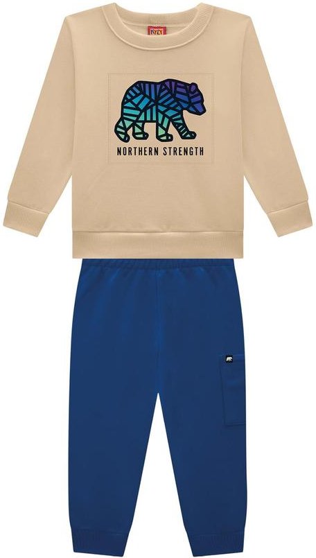 Imagem principal Conjunto Infantil Menino Urso Bege Kyly Kyly