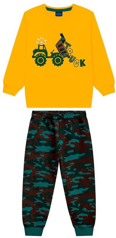 Conjunto Infantil Termo e Moletom Amarelo