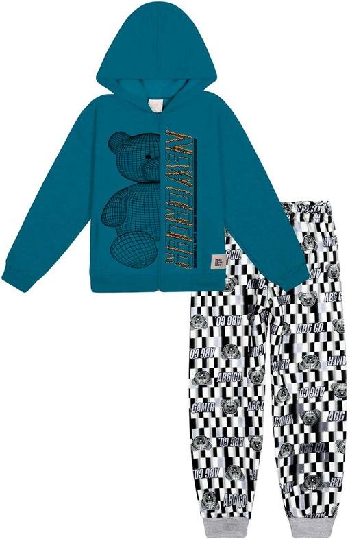 Imagem principal Conjunto Jaqueta e Calça Bear Azul Abrange Abrange