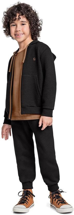 Imagem principal Conjunto Jaqueta e Calça Menino Preto Quimby Quimby