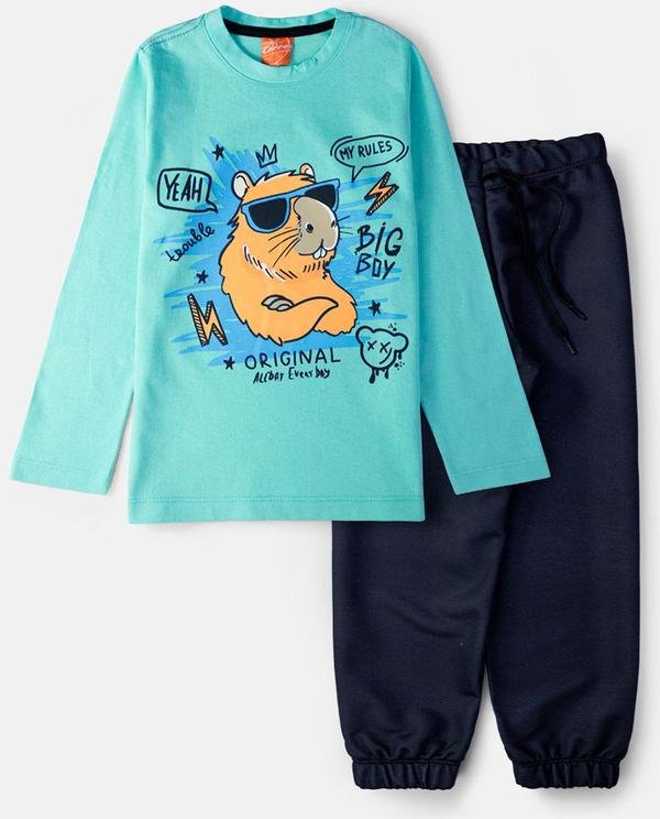 Imagem principal Conjunto Masculino Capivara Verde Água