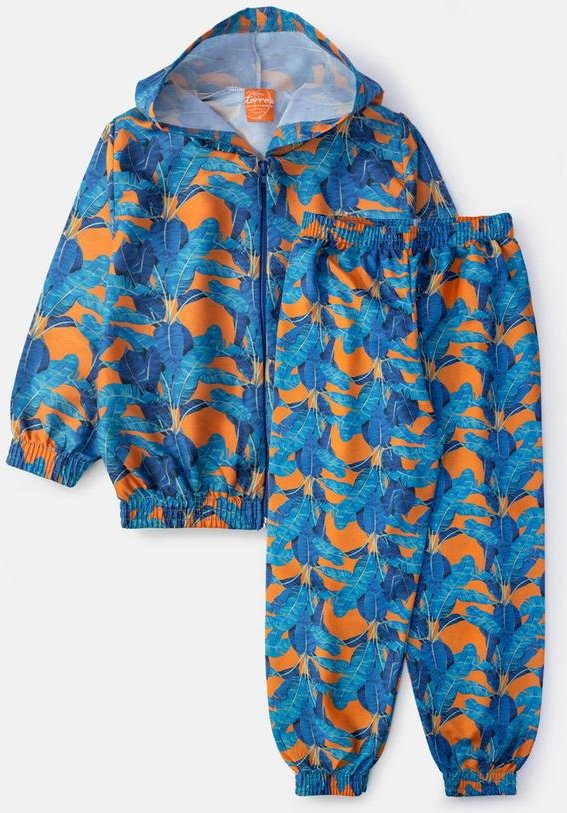 Imagem principal Conjunto Masculino Corta Vento Folhagens Laranja Torrox Torrox