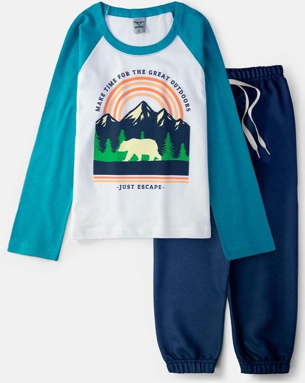 Imagem principal Conjunto Masculino Make Time Creme