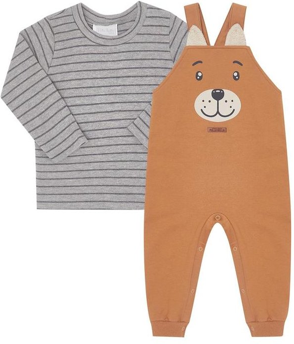 Imagem principal Conjunto Moletinho e Suedine Fio Tinto Marrom Pulla Bulla Pulla Bulla