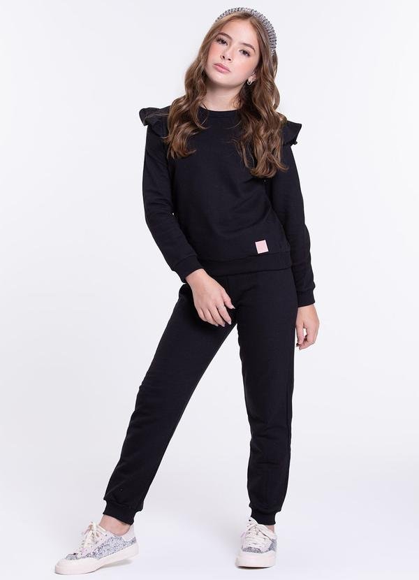 Imagem principal Conjunto Moletom Infantil Babadinho Preto VIDA COSTEIRA VIDA COSTEIRA