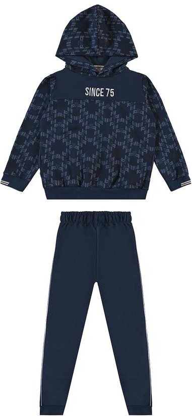 Imagem principal Conjunto Since 75 em Moletom Azul Carinhoso Carinhoso