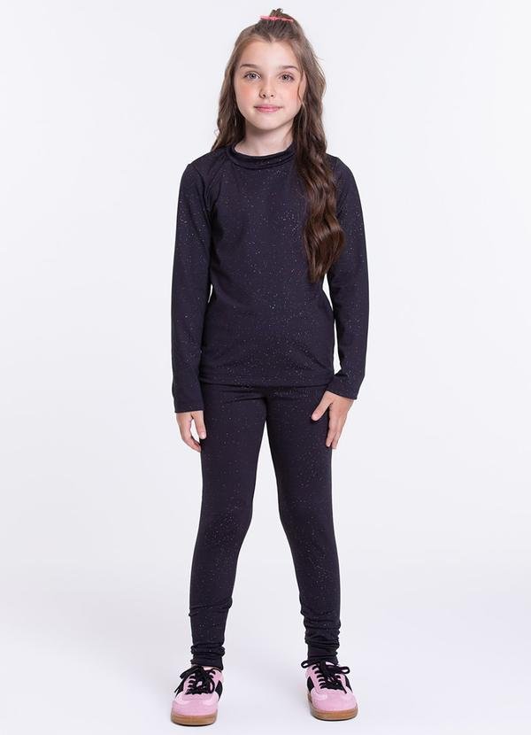 Imagem principal Conjunto Térmico Infantil Brilhos Mágicos Preto VIDA COSTEIRA VIDA COSTEIRA