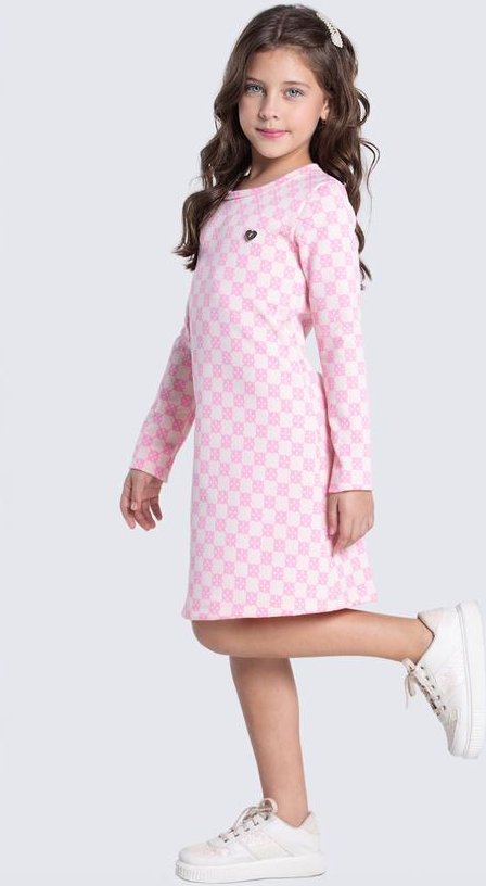 Imagem principal Vestido Infantil Feminino em Jacquard Quadriculado VIDA COSTEIRA VIDA COSTEIRA