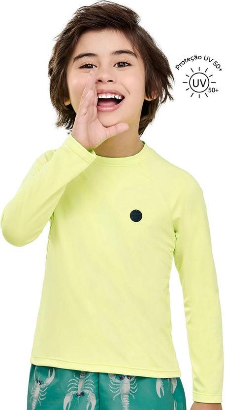 Imagem principal Blusa Infantil Unissex com Proteção Solar Amarelo Elian Elian