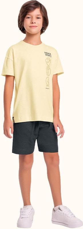 Imagem principal Cj.Camiseta/Bermuda Amarelo Fakini Kids Fakini Kids
