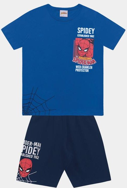 Imagem principal Cj.Camiseta/Bermuda Spider-Man Azul Fakini Kids Fakini Kids