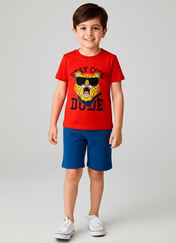 Imagem principal Conj Inf Masc Tigre Stay Verm Turminha Turminha