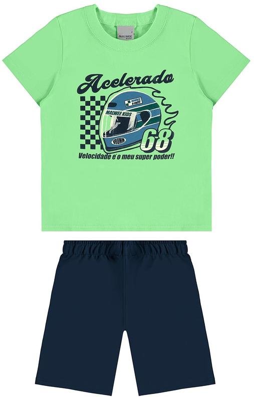 Imagem principal Conjunto Acelerado 68 Verde Claro Malwee Kids Malwee Kids