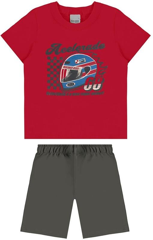 Imagem principal Conjunto Acelerado 68 Vermelho Malwee Kids Malwee Kids