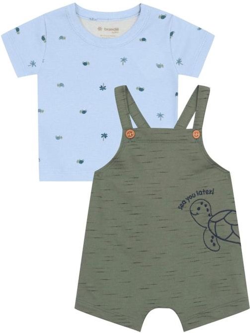Imagem principal Conjunto Bebê Menino de Tartaruga Azul Brandili Brandili