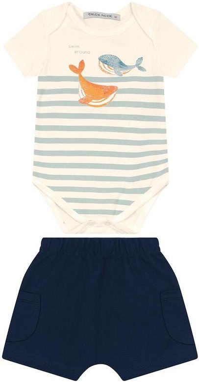 Conjunto Body com Bermuda Masculino Bege