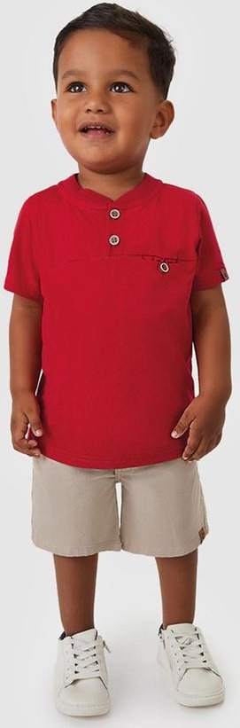 Imagem principal Conjunto Camisa com Botões Menino Vermelho Carinhoso Carinhoso