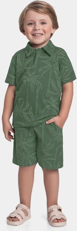 Imagem principal Conjunto Camisa Polo e Bermuda Verde Fakini Kids Fakini Kids