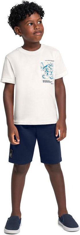 Imagem principal Conjunto Camiseta Bolso Bermuda Bege Bee Loop Bee Loop