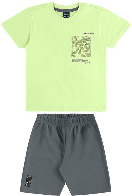 Imagem principal Conjunto Camiseta Bolso Bermuda Verde Bee Loop Bee Loop