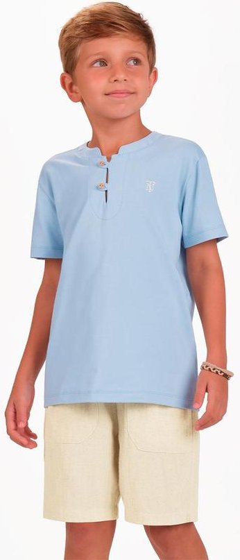 Imagem principal Conjunto Camiseta com Bermuda Azul Trick Nick Trick Nick