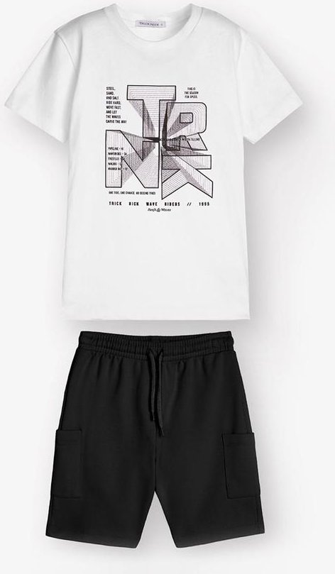 Imagem principal Conjunto Camiseta com Bermuda Branco Trick Nick Trick Nick