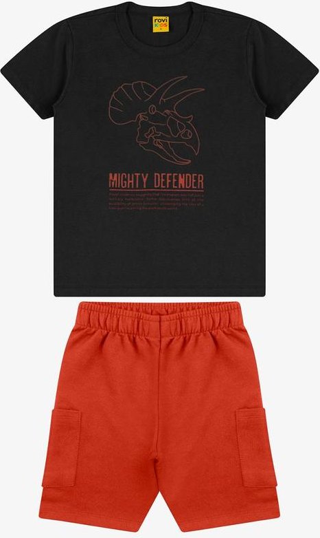 Imagem principal Conjunto Camiseta com Bermuda Masculino Preto Trick Nick Trick Nick