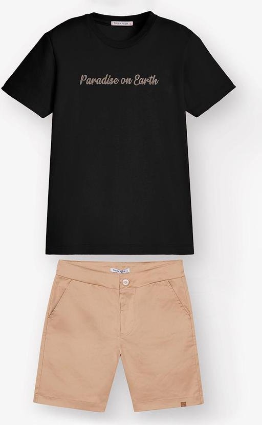 Imagem principal Conjunto Camiseta com Bermuda Preto Trick Nick Trick Nick