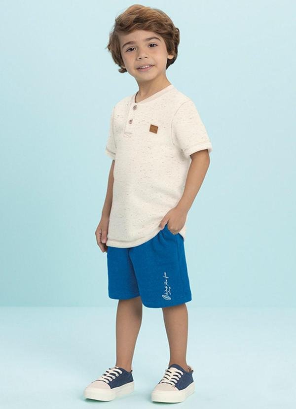 Imagem principal Conjunto Camiseta e Bermuda Alfaiataria Bege Ioluig Ioluig