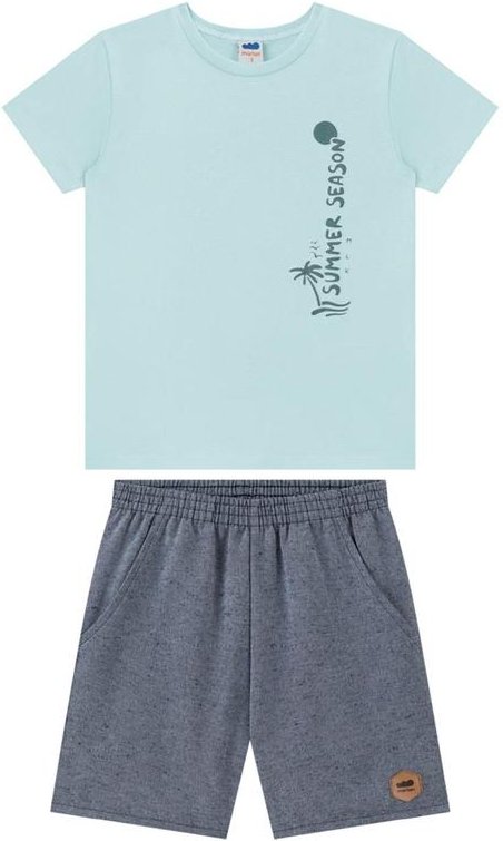 Imagem principal Conjunto Camiseta e Bermuda Ecotex Liso Verde Marlan Marlan